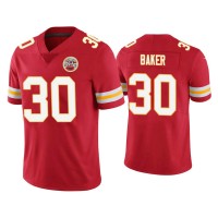 Men Kansas City Chiefs #30 Deandre Baker Vapor Limited Red Jersey