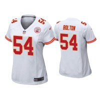 Women Kansas City Chiefs #54 Nick Bolton White Game Jersey
