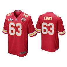 Men Kansas City Chiefs #63 Willie Lanier Super Bowl LV Red Game Jersey