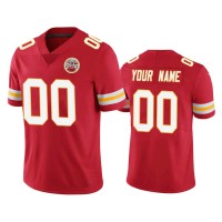 Men Kansas City Chiefs #00 100th Season Custom Red Vapor Limited Jersey Men Kansas City Chiefs #00 100th Season Custom Red Vapor Limited Jersey