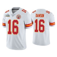 Men Kansas City Chiefs #16 Len Dawson Super Bowl LV White Vapor Limited Jersey Men Kansas City Chiefs #16 Len Dawson Super Bowl LV White Vapor Limited Jersey