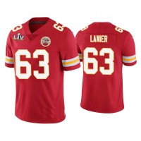 Men Kansas City Chiefs #63 Willie Lanier Super Bowl LV Red Vapor Limited Jersey Men Kansas City Chiefs #63 Willie Lanier Super Bowl LV Red Vapor Limited Jersey