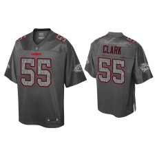 Men Kansas City Chiefs #55 Frank Clark Static Fashion Heather Charcoal Jersey