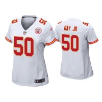Men Kansas City Chiefs #50 Willie Gay Jr. White 2020 Draft Game Jersey