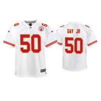 Men Kansas City Chiefs #50 Willie Gay Jr. White 2020 Draft Game Jersey
