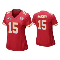 Women Kansas City Chiefs #15 Patrick Mahomes Super Bowl LV Red Game Jersey Women Kansas City Chiefs #15 Patrick Mahomes Super Bowl LV Red Game Jersey