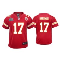 Youth Kansas City Chiefs #17 Mecole Hardman Super Bowl LIV Red Game Jersey